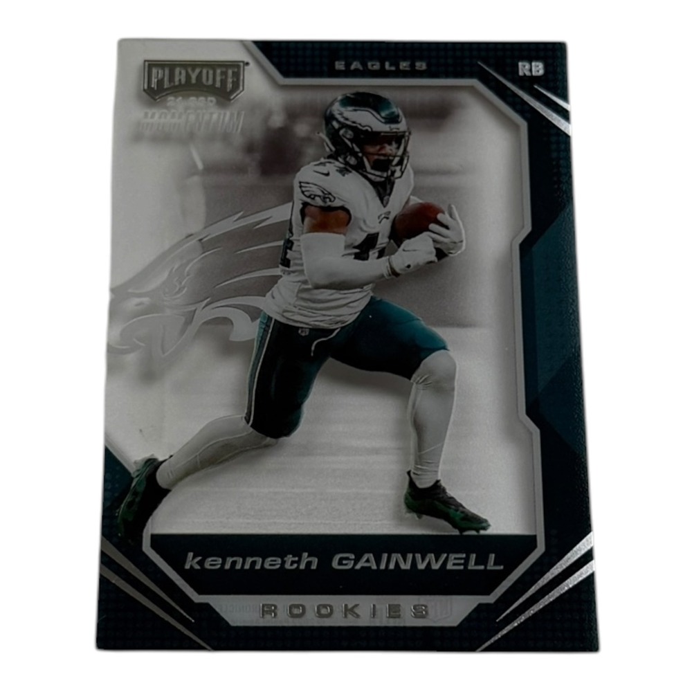 2021 Panini Chronicles Playoff Momentum Kenneth Gainwell Rookie Card PMR Eagles